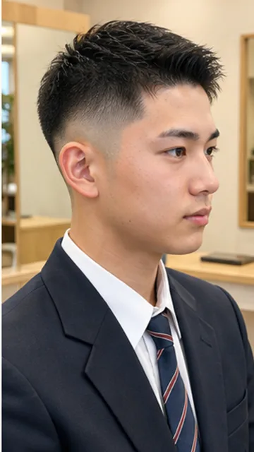 高校生 フェードカット