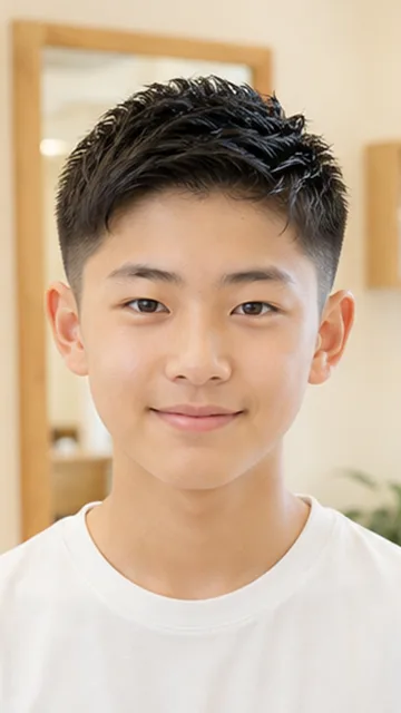中学生 バリカンカット