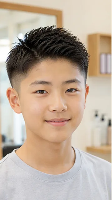 中学生 フェードカット